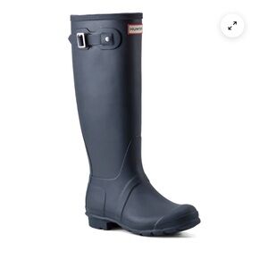 Hunter Navy Tall Rain Boots